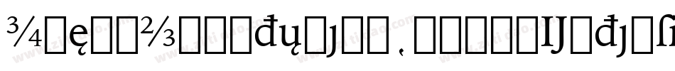 IowanOldStyleBT-BlackExtension字体转换