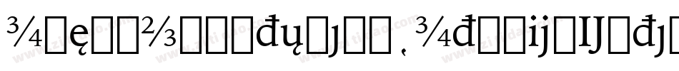IowanOldStyleBT-ItalicExtension字体转换