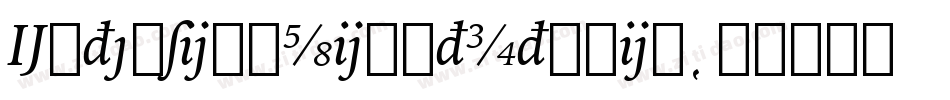 ExtensionLightItalic字体转换