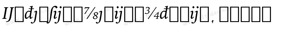 ExtensionMediumItalic字体转换