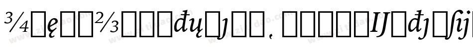 IowanOldStyleBT-BlackExtension字体转换