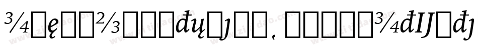 IowanOldStyleBT-BlackItExtension字体转换
