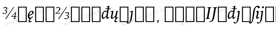 IowanOldStyleBT-BoldExtension字体转换