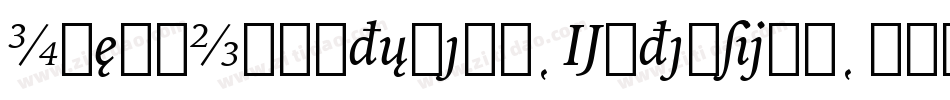 IowanOldStyleBT-Extension字体转换