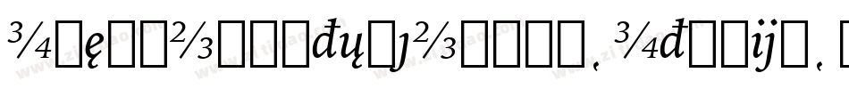 IowanOldStyleOSFBT-Italic字体转换