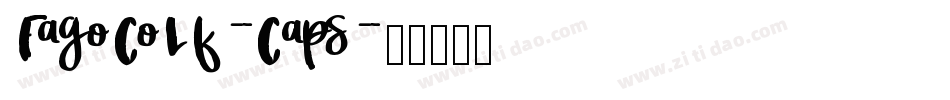 FagoCoLf-Caps字体转换