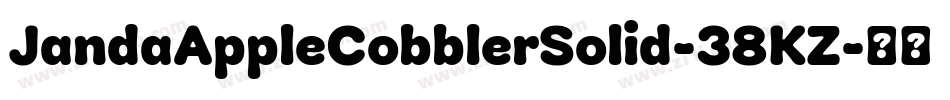 JandaAppleCobblerSolid-38KZ字体转换
