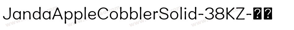 JandaAppleCobblerSolid-38KZ字体转换