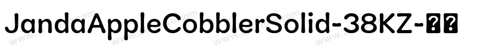 JandaAppleCobblerSolid-38KZ字体转换