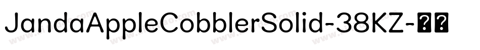 JandaAppleCobblerSolid-38KZ字体转换