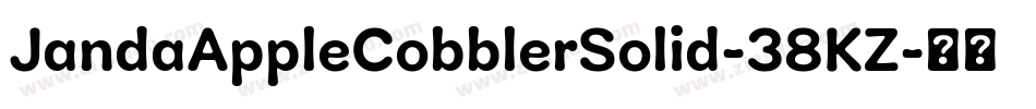 JandaAppleCobblerSolid-38KZ字体转换