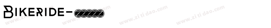 Bikeride字体转换