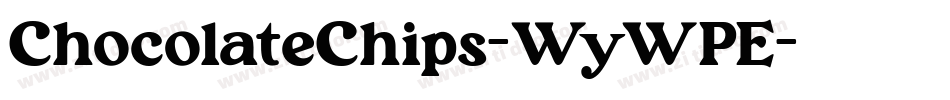 ChocolateChips-WyWPE字体转换