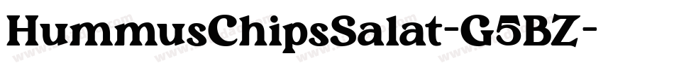 HummusChipsSalat-G5BZ字体转换