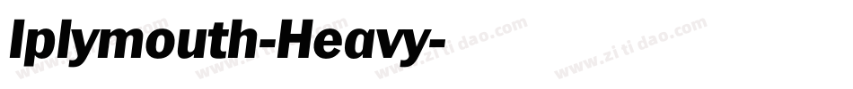 Iplymouth-Heavy字体转换