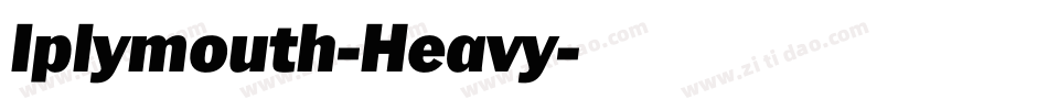 Iplymouth-Heavy字体转换