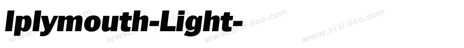 Iplymouth-Light字体转换