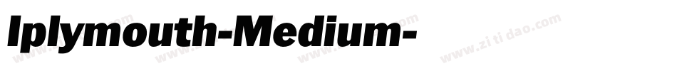Iplymouth-Medium字体转换