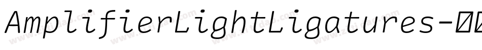 AmplifierLightLigatures字体转换