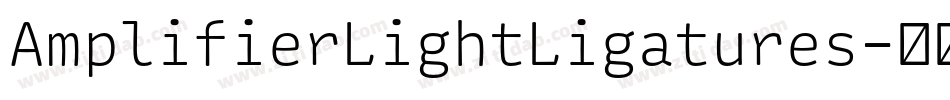 AmplifierLightLigatures字体转换