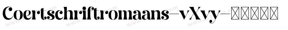 Coertschriftromaans-vXvy字体转换