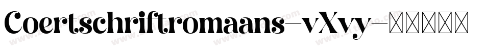 Coertschriftromaans-vXvy字体转换