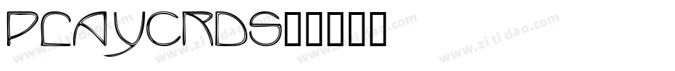 PLAYCRDS字体转换