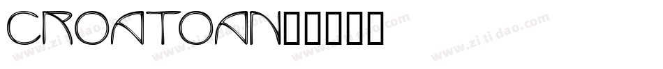 croatoan字体转换