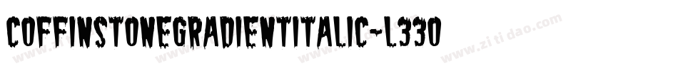 CoffinStoneGradientItalic-L33O4字体转换