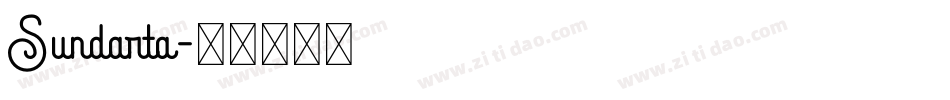 Sundarta字体转换