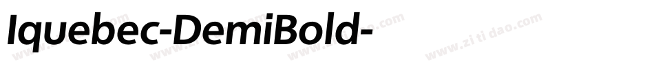 Iquebec-DemiBold字体转换