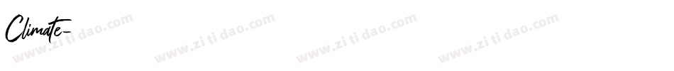 Climate字体转换
