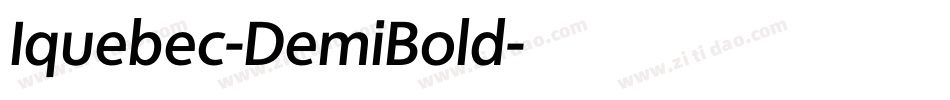 Iquebec-DemiBold字体转换