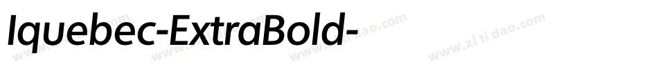 Iquebec-ExtraBold字体转换