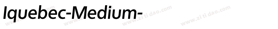Iquebec-Medium字体转换