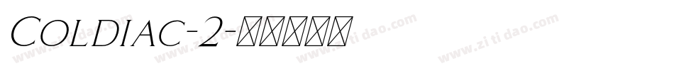 Coldiac-2字体转换