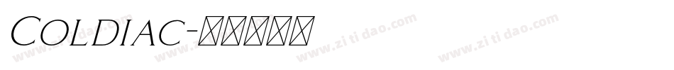 Coldiac字体转换