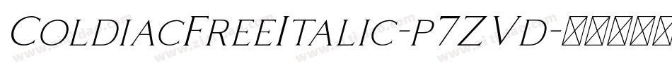 ColdiacFreeItalic-p7ZVd字体转换