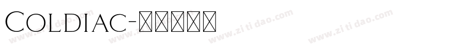 Coldiac字体转换