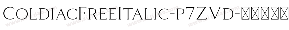 ColdiacFreeItalic-p7ZVd字体转换