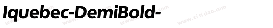 Iquebec-DemiBold字体转换
