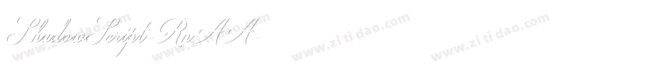ShadowScript-RnAA字体转换