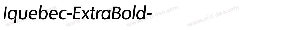 Iquebec-ExtraBold字体转换