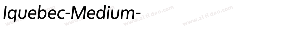 Iquebec-Medium字体转换