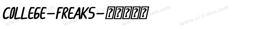 COLLEGE-FREAKS字体转换