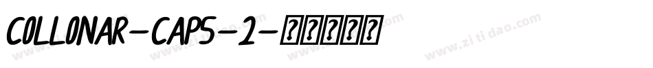 COLLONAR-CAPS-2字体转换
