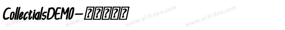 CollectialsDEMO字体转换
