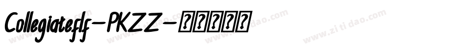 Collegiateflf-PKZZ字体转换