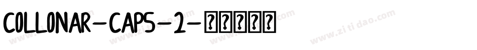 COLLONAR-CAPS-2字体转换
