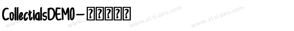 CollectialsDEMO字体转换